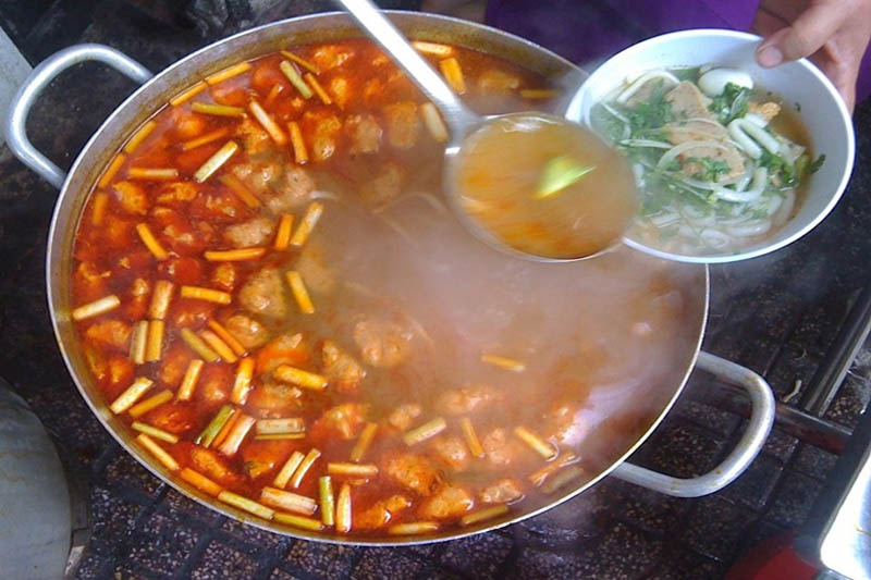 Vietnamese Street Food in Con Market Vietnamese Street Food in Con Market